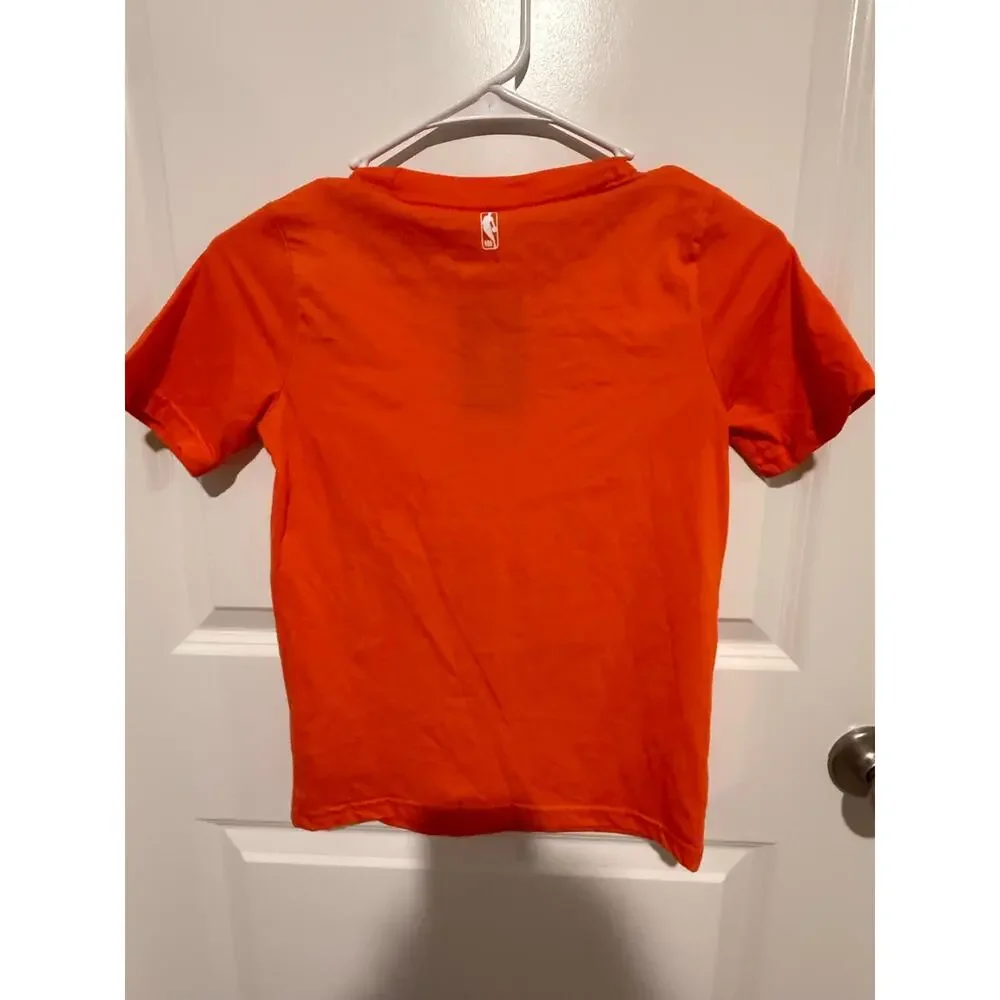 Nike Cleveland Cavaliers Youth S (8) Orange NBA Logo T-Shirt NWT